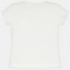 Tričko s krátkým rukávem pro dívky Mayoral 3012-63 krém