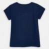 Bavlněné tričko pro dívky Mayoral 3017-33 granát