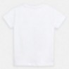 Bavlněné tričko s potiskem pro chlapce Mayoral 3050-94 bílá