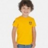 Bavlněné tričko pro chlapce Mayoral 3051-19 oranžové