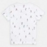 Vzorované tričko pro chlapce Mayoral 3062-84 bílá
