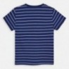 Bavlněné pruhované tričko pro chlapce Mayoral 3064-65 granát