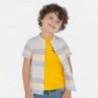 Košile na stojanu pruhovaný chlapci Mayoral 3162-90 Žlutá