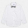 Košile s dlouhými rukávy s motýlkem chlapec Mayoral 3173-18 bílý