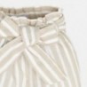 Pruhované kalhoty pro dívky Mayoral 3540-24 béžový
