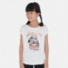 Tričko s krátkým rukávem pro dívky Mayoral 6023-27 bílá