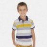 Polo tričko pruhovaný chlapci Mayoral 6137-31 granát