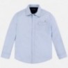 Košile s dlouhým rukávem pro chlapce Mayoral 6157-41 světle modrá