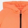 Mikina s kapucí pro dívku Mayoral 6462-23 neonová oranžová