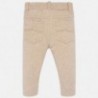 Bavlněné kalhoty pro dívky Mayoral 560-40 hnědý