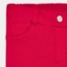Bavlněné kalhoty pro dívky Mayoral 560-41 červená