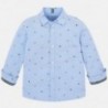 Vzorované tričko pro chlapce Mayoral 4123-19 modrý