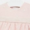 Tylové šaty s výšivkou pro dívku Mayoral 2820-89 růžový