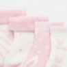 Sada 4 párů ponožek pro dívku Mayoral 9157-57 růžový