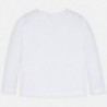 Tričko s dlouhým rukávem holčičí Mayoral 178-37 bílá