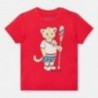Bavlněné tričko pro chlapce Mayoral 1046-25 červené