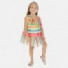 Dívka Mayoral pruhované šaty 3954-7 barevné