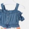 Mayoral 3956-5 barevné džíny šaty pro dívky