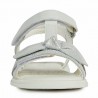 Dívčí sandály Geox J0235G-007BC-C1000 stříbro