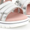 Garvalin 202652 stříbrné sandály pro dívky