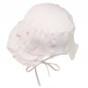 FLORA Bavlněný klobouk pro dívku Jamiks JLC020 barva bílá
