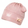 LOIDA přechodný klobouk pro dívky Jamiks JWC167 barva špinavě růžová