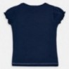 Bavlněné tričko pro dívku Mayoral 3008-49 granát