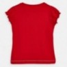 Bavlněné tričko pro dívku Mayoral 3008-48 červené