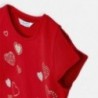 Mayoral 3012-65 dívčí tričko s krátkým rukávem červené