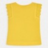Bavlněné tričko pro dívku Mayoral 3024-60 Žlutá