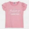 Bavlněné tričko pro dívku Mayoral 3009-38 Růžový