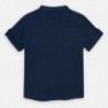 Tričko na stojatém límci kluci Mayoral 3059-84 námořnická modrá