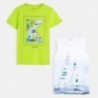 Sada 2 košil pro chlapce Mayoral 6072-73 Neonově zelená