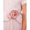 Žakárové šaty pro dívky Abel & Lula 5009-2 růžová