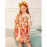 Elegantní dívčí šaty s květinami Abel & Lula 5036-46 růžová
