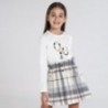 Dívčí košile s dlouhým rukávem Mayoral 830-65 Krémová