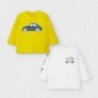 Sada 2 triček pro chlapce Mayoral 2037-89 Žlutá