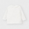 Tričko s dlouhým rukávem pro dívku Mayoral 2055-28 krém