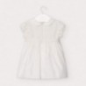 Elegantní dívčí šaty s mašlí Mayoral 2947-78 krém