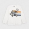Košile s dlouhým rukávem pro chlapce Mayoral 4038-80 Krém