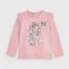 Tričko s dlouhým rukávem pro dívky Mayoral 4062-79 růžový