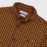 Kostkovaná košile pro chlapce Mayoral 4144-28 oranžová /granát