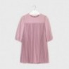 Plisované dívčí šaty Mayoral 7962-37 Růžový