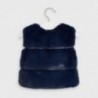 Dívčí kožešinová vesta Mayoral 4351-12 tmavě modrá