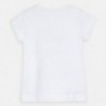 Bavlněné tričko pro dívku Mayoral 3018-52 Bílý