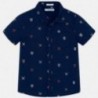 Košile s krátkým rukávem pro chlapce Mayoral 3166-75 granát
