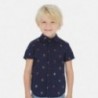 Košile s krátkým rukávem pro chlapce Mayoral 3166-75 granát