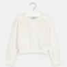 Pletený svetr pro dívku Mayoral 3321-84 Bílý