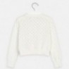 Pletený svetr pro dívku Mayoral 3321-84 Bílý
