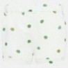 Bavlnené kraťasy pre chlapcov Mayoral 1262-52 biela / zelená